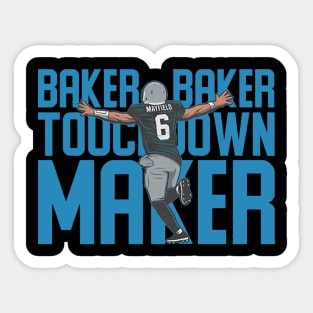 Baker Mayfield Carolina Touchdown Maker Sticker